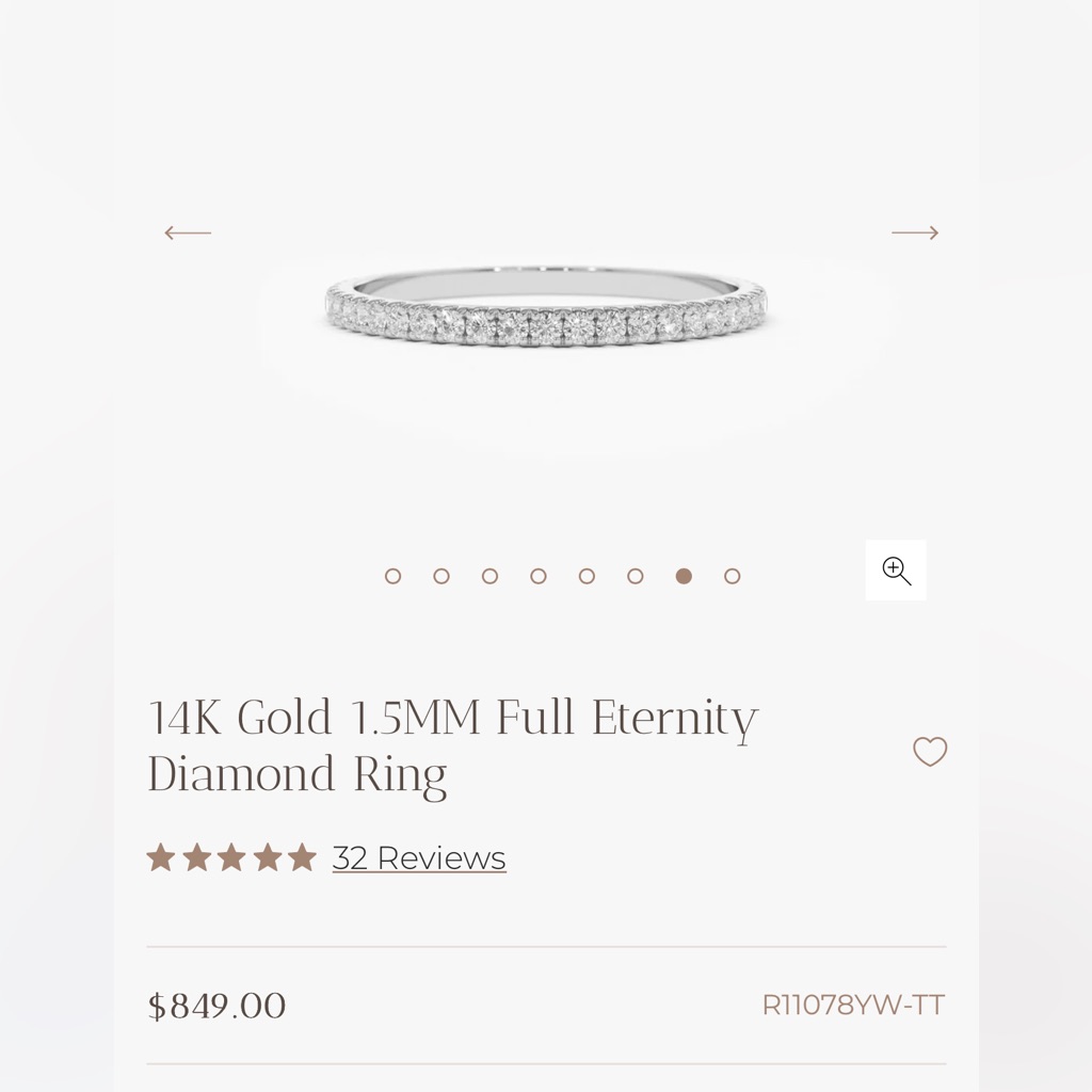 14k Gold Ferko’s Diamond Eternity Ring